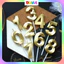 COMBO 5 Nến Số Sinh Nhật Nhũ Bạc Phong Cách Hiện Đại (Silver Diamond Digital Candle) DUHA 045