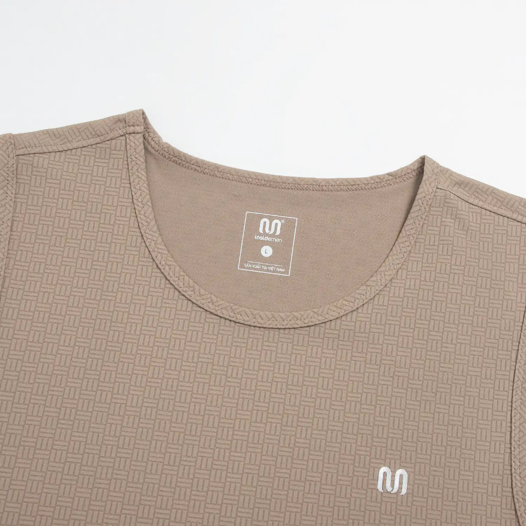 Áo Ba Lỗ Tanktop Nam Insidemen 80% sợi polyester bền,co giãn, thấm hút mồ hôi tốt ITL093AS0