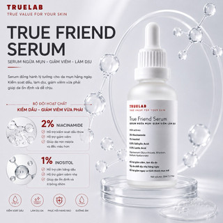 [50ml] Serum True Friend TrueLab hỗ trợ ngừa mụn, giảm thâm, giảm viêm, dưỡng trắng mờ thâm sạm thâm