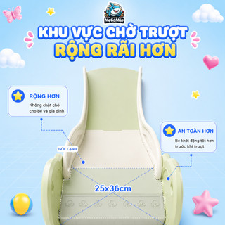 Cầu Trượt Cho Bé Pakey New 2026 Máng Trượt 175cm TẶNG SET BÓNG RỔ, Cầu Trượt Gấp Gọn Tiện Lợi Chính hãng Bảo Hành 1 Năm