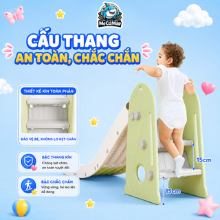 Cầu Trượt Cho Bé Pakey New 2026 Máng Trượt 175cm TẶNG SET BÓNG RỔ, Cầu Trượt Gấp Gọn Tiện Lợi Chính hãng Bảo Hành 1 Năm