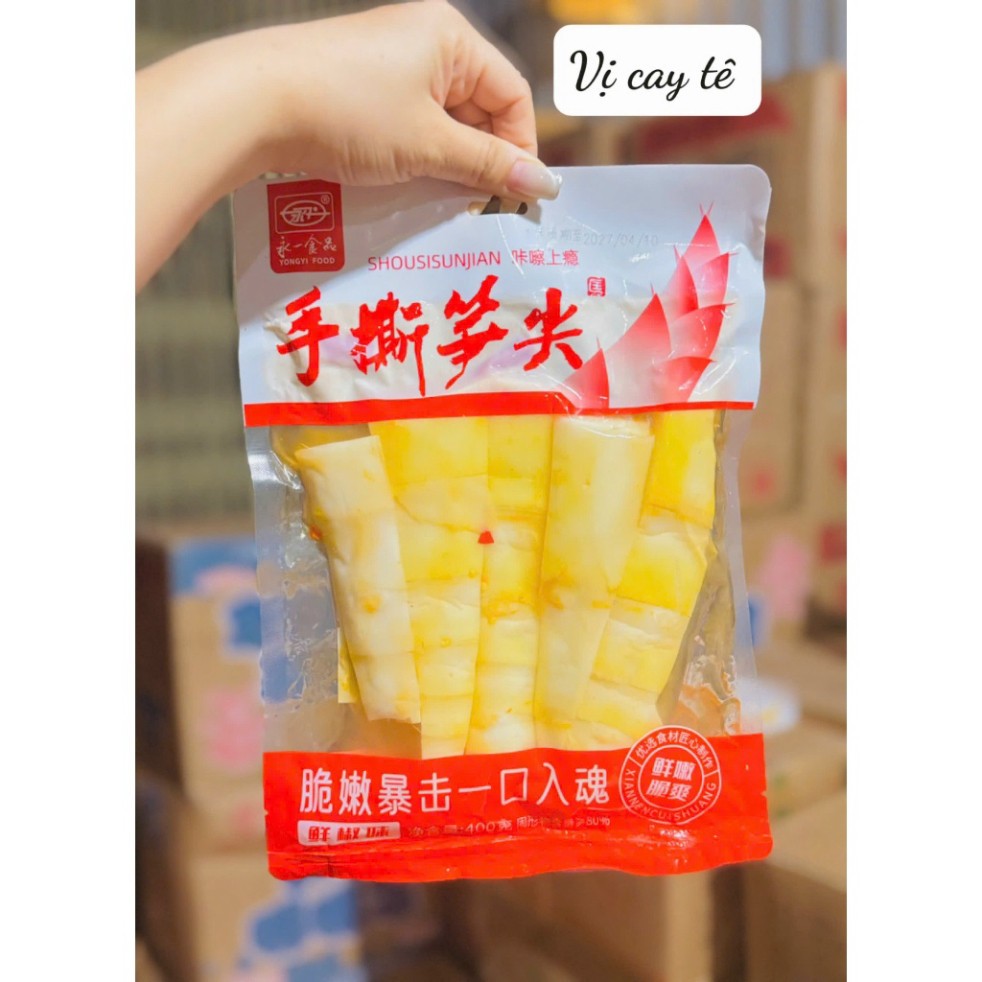 2 Gói Măng Xé Cay Yongyi Food Vị Sơn Tiêu/Ớt Tươi - Đồ Ăn Vặt Măng Ngâm Giòn Cay.s8