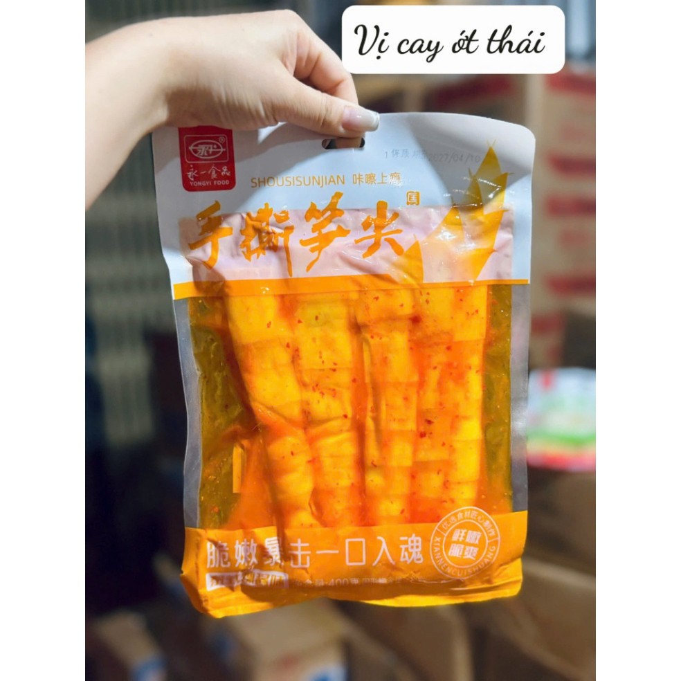 2 Gói Măng Xé Cay Yongyi Food Vị Sơn Tiêu/Ớt Tươi - Đồ Ăn Vặt Măng Ngâm Giòn Cay.s8