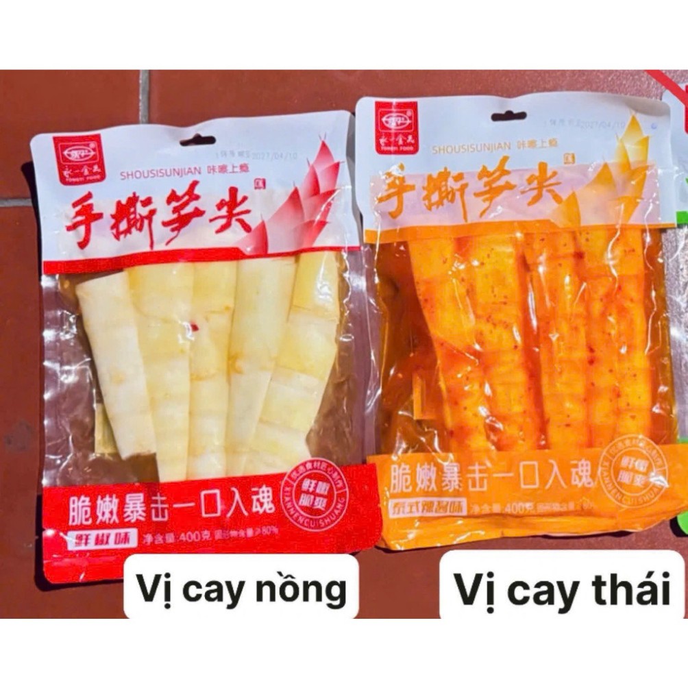 2 Gói Măng Xé Cay Yongyi Food Vị Sơn Tiêu/Ớt Tươi - Đồ Ăn Vặt Măng Ngâm Giòn Cay.s8