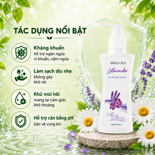 [CHÍNH HÃNG] Dung dịch Vệ sinh phụ nữ Lavender giảm viêm ngứa, khử mùi và cân bằng pH 120ml