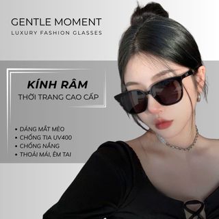 [KOL Live] Kính râm gọng vuông GENTLE MOMENT thời trang nam nữ kính mát chống tia UV phong cách Hàn Quốc GM8357
