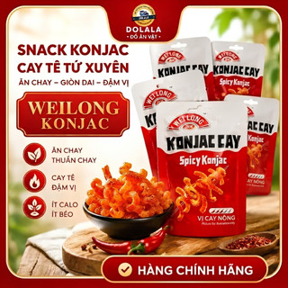 Hộp 20gói*20g Khoai Nưa Weilong Cay Giòn, Dạ Dày Chay Nhiều Hương Vị (Bao bì tiếng Việt)
