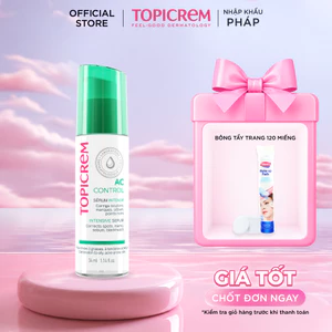 Serum dành cho da mụn TOPICREM AC CONTROL INTENSIVE SERUM 34ml