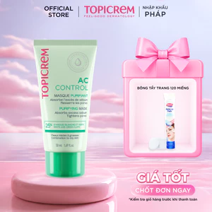 Mặt nạ giúp hấp thụ bã nhờn dư thừa và se khít lỗ chân lông TOPICREM AC CONTROL PURIFYING MASK 50ml