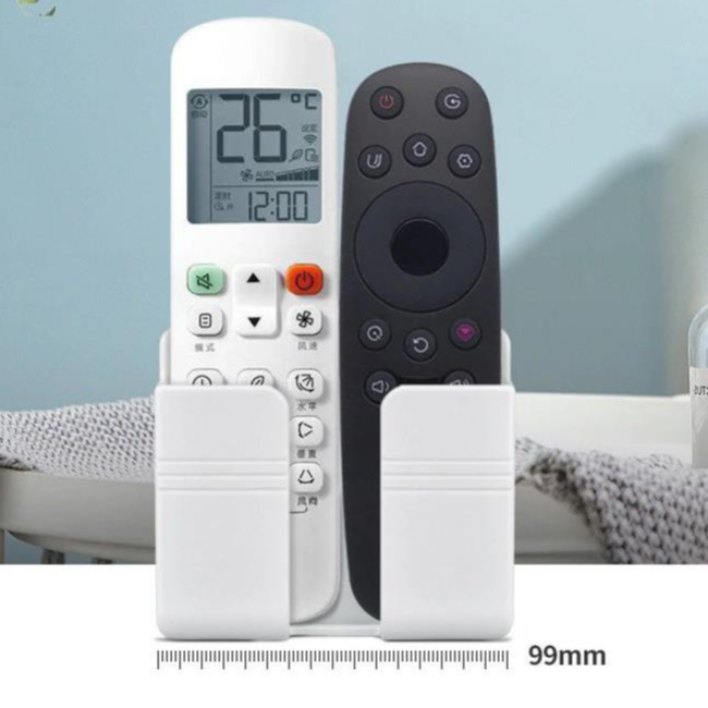 [COMBO 5] x Kệ Dán Tường Để Remote, Đồ Dùng/ Giá Đỡ Sạc Điện Thoại Có Móc Treo Giữ Dây Điện