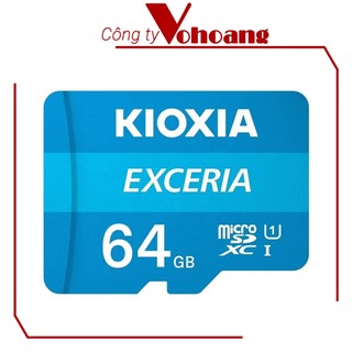 Thẻ Nhớ Kioxia Exceria 64GB MicroSDXC UHS-I U1 100MB/s Cho Camera Điện Thoại