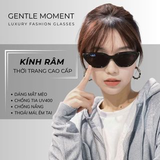 [KOL Live] Kính râm mắt mèo GENTLE MOMENT chống tia UV kính mát thời trang nam nữ phong cách Hàn Quốc GM1539