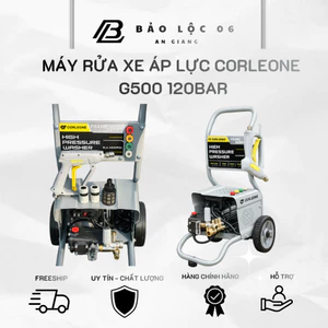 Máy Rửa Xe Corleone G500 Plus Khung Xe Đẩy – Động Cơ Cảm Ứng Từ 220V – Áp Lực 120 Bar