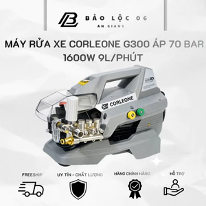 Máy Rửa Xe Corleone G300 Áp 70 Bar 1600w 9L/Phút Cảm Ứng Từ, Áp Lực Cao