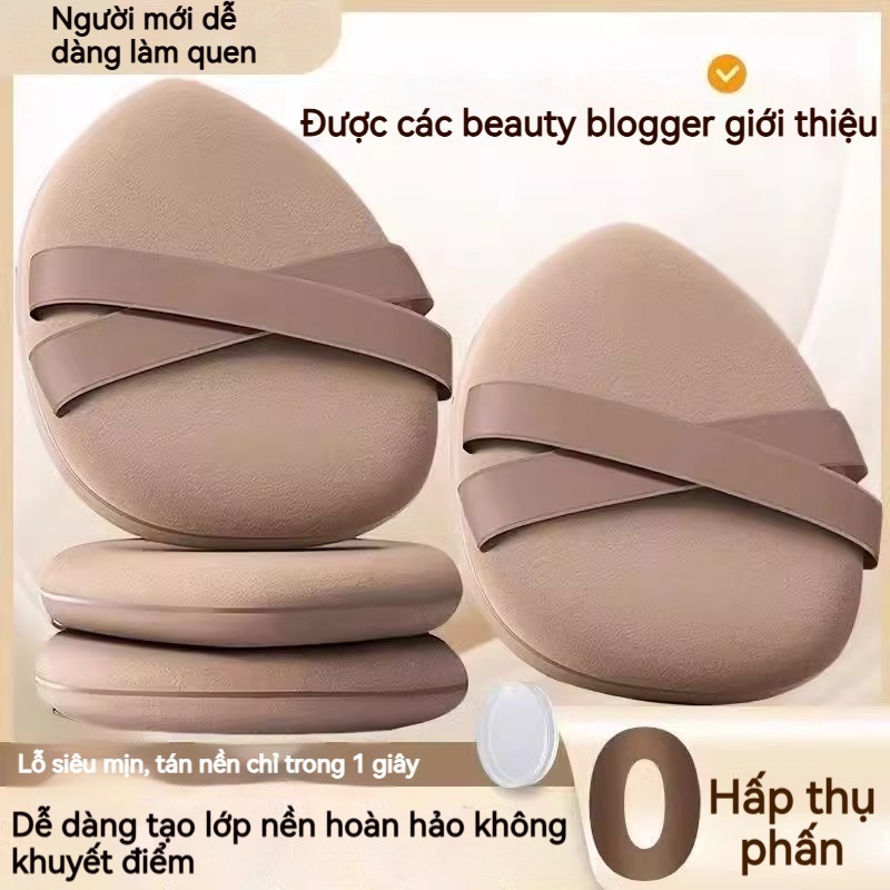 Miếng bọt trang điểm,siêu mềm,dùng được cả khô và ướt,không hút phấn,2 màu