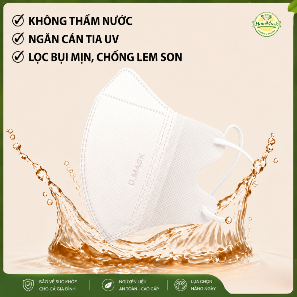 [ Set 100 Cái] Khẩu Trang 5D Mask Dưa Hấu 4 Lớp [Dành Cho Mặt Nhỏ] Dày Dặn Cao Cấp Lọc Bụi Mịn