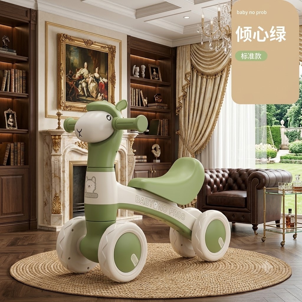 Xe Chòi chân cừu siêu dễ thương, có đèn có nhạc vui nhộn cho bé từ 1 đến 3 tuổi