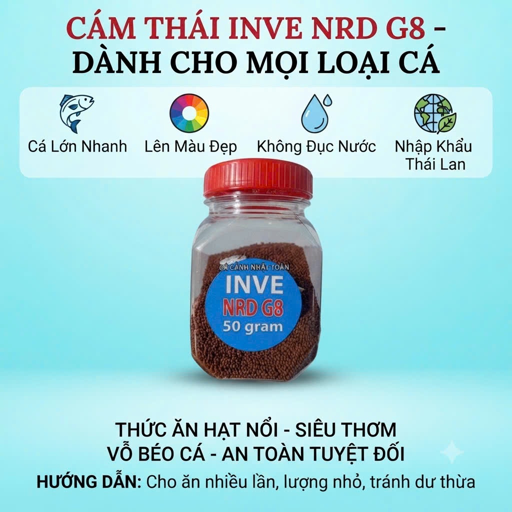 CÁM THÁI INVE NRD G8 50G CHO CÁ CẢNH