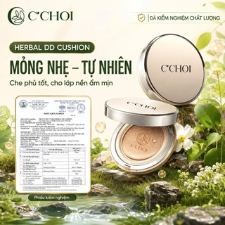 Phấn Nước Trang Điểm C'CHOI HERBAL DD CUSHION Mỏng Mịn Che Phủ Tốt Làm Đều Màu Da Cấp Ẩm