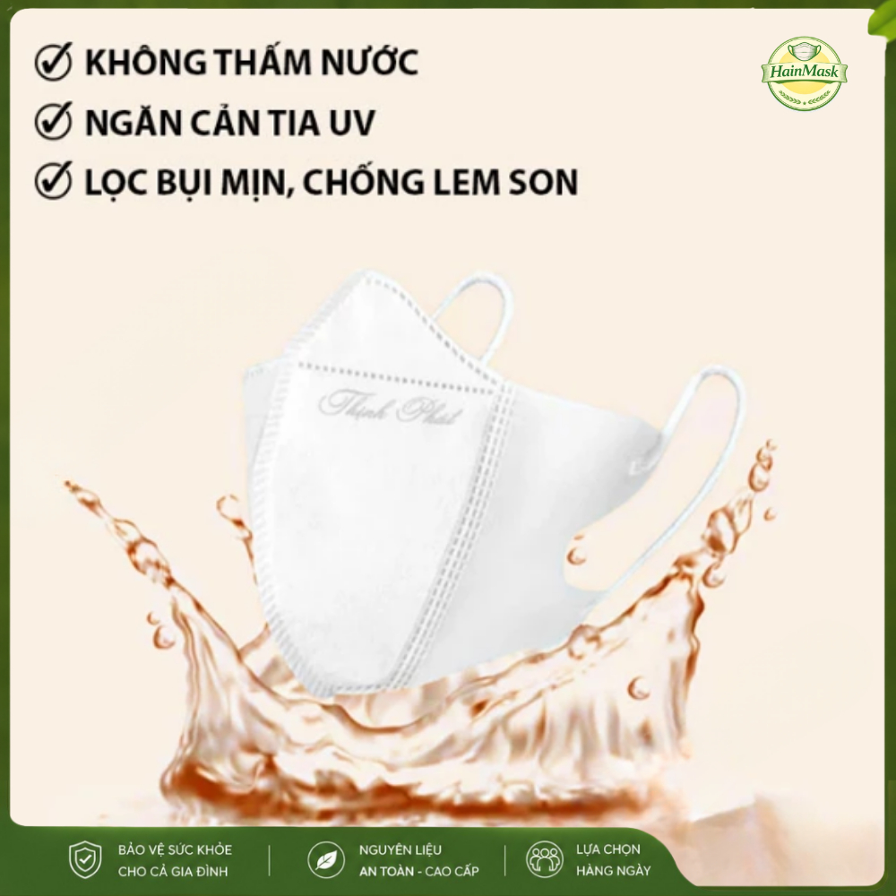 Khẩu Trang 5D Thịnh Phát Chính Hãng | Êm Tai - Thoáng Khí - Chống Tia UV 3 Kháng Khuẩn | Set 200 Cái