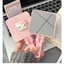 Gương Cầm Tay Mini Mặt Vuông Kèm Lược Tháo Rời Tặng Charm Hello Kitty Gương Trang Điểm Bỏ Túi MUN STORE GUONGTROI235