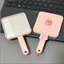 Gương Cầm Tay Mini Mặt Vuông Kèm Lược Tháo Rời Tặng Charm Hello Kitty Gương Trang Điểm Bỏ Túi MUN STORE GUONGTROI235