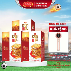Combo 2-3 bánh quy hành Kenju Richy túi 186g - 279g