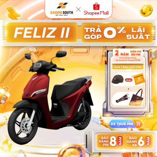 [NHẬN HCM] Xe Máy Điện VinFast Feliz II - Thuê Pin - Góp 0%