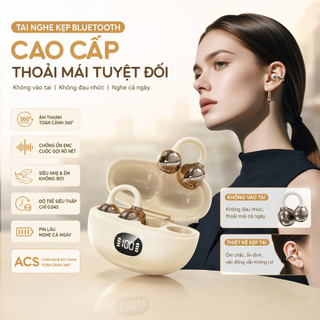 Tai nghe Bluetooth mới 2026, kẹp tai, kiểu dáng thời trang, không nhét tai, tai nghe Bluetooth không dây