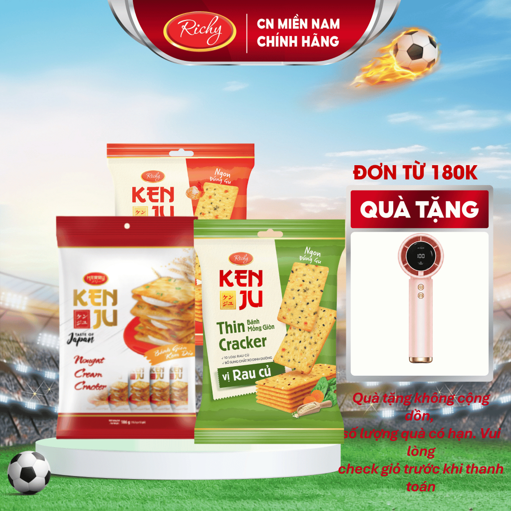 [TẶNG QUẠT ĐƠN 180K]  Combo Bánh Kenju, Kenju Kem Dẻo, Kenju Rau Củ,, kenju tôm