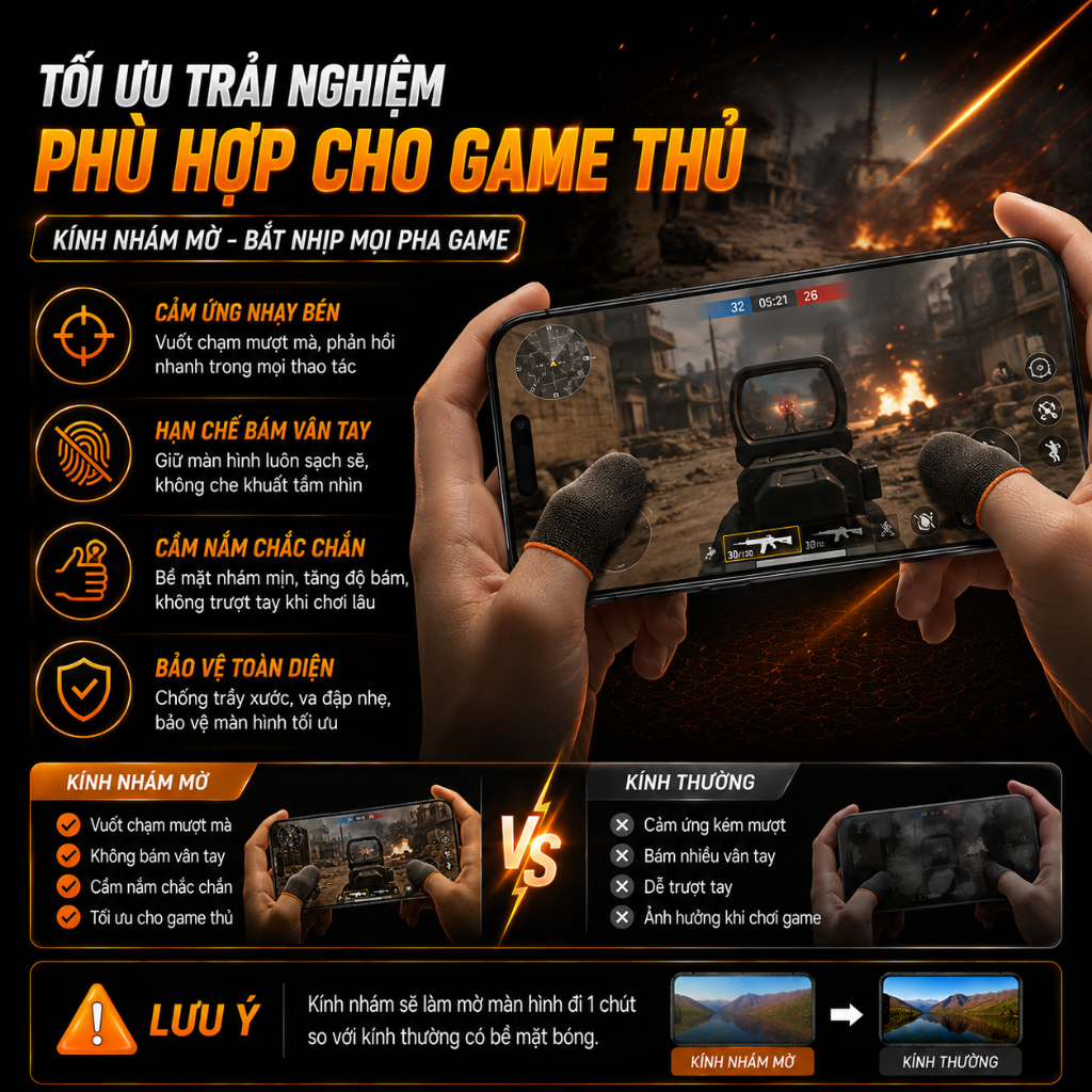 Kính Cường Lực Nhám Chống Vân Tay WK WTP-030/117 Chống Mồ Hôi cho iphone 12/13/14/15/16/Pro Max/Pro