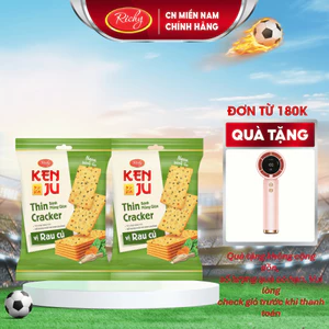 Combo 2 -4 túi kenju rau củ 192g Bánh Kẹo Richy