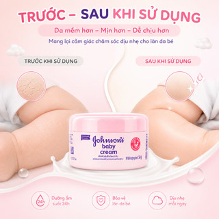 Kem Dưỡng Johnson’s Baby Cream 50g Dưỡng Ẩm Mềm Mịn Dịu Nhẹ Cho Bé Và Người Lớn