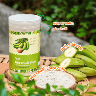 Combo 3 Hũ Bột Chuối Xanh Lạc Yên Foods 500gr Kèm Quà Tặng