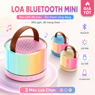 Âm thanh ma thuật Loa không dây Mini Bluetooth dành cho trẻ em Karaoke 2 micrô Đèn LED