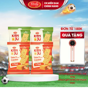 Combo 4 kenju rau củ và kenju tôm, bánh kẹo Richy