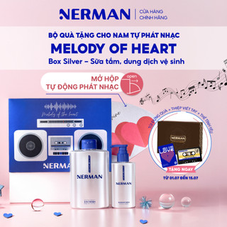 Bộ quà tặng cho nam tự phát nhạc Nerman Melody Of Heart - Sữa tắm 3 in 1 350g & DDVS 100ml