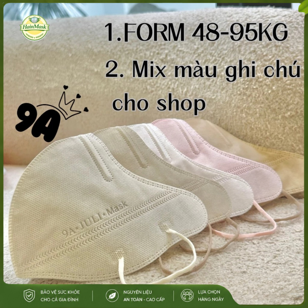 [MUA 200 chiếc 9A tặng 20c 5D ] Khẩu trang 9A JULI 5 Lớp Kháng Khuẩn Dày Dặn, Chống Nắng Toàn Diện