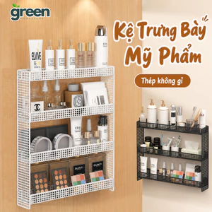Kệ Dán Tường Thông Minh, Kệ Trưng Bày Mỹ Phẩm, Mô Hình, Sơn Móng Tay Chất Liệu Thép Cacbon Không Gỉ