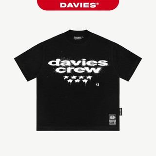 Áo phông in hình form rộng nam nữ DAVIES tay ngắn hoạ tiết in tràn viền thun co giãn đường phố Obscure Mist Tee | D-T57