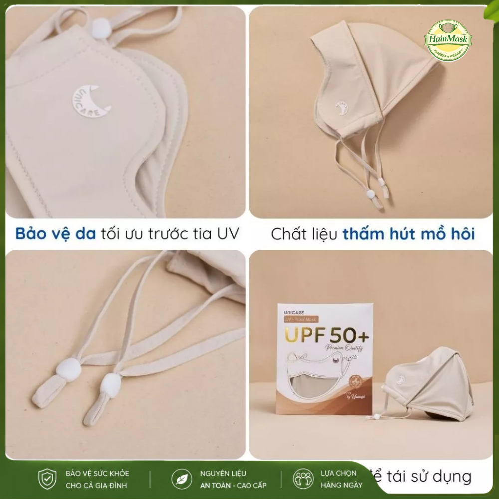Khẩu trang chống tia UV UNICARE PROOF MASK, bảo vệ da khỏi tia UV - Hàng chính hãng