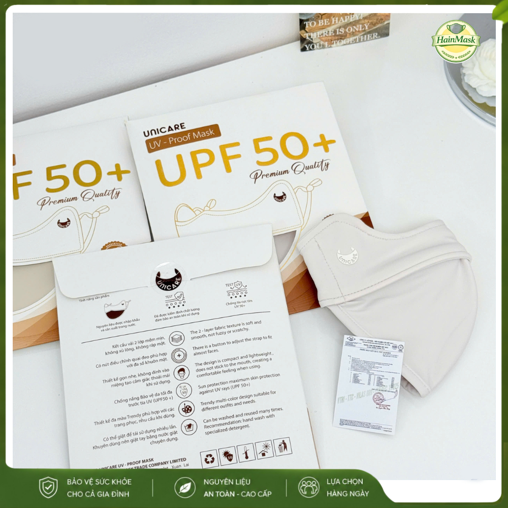 Khẩu trang chống tia UV UNICARE PROOF MASK, bảo vệ da khỏi tia UV - Hàng chính hãng