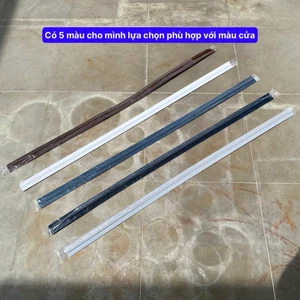 Ron Chặn Khe Cửa, Nẹp PVC Dán Cửa Chống Nước Dài 1m, Thanh Dán Cửa Chống Bụi Côn Trùng