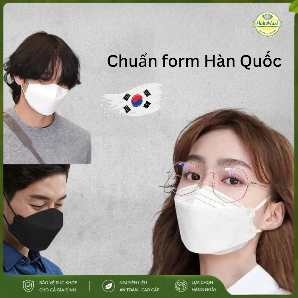 [Free Ship] Khẩu Trang KF94 UNI MASK 4 Lớp Dày Dặn, 4D Hàn Quốc Lọc Bụi Mịn, Hàng Chính Hãng