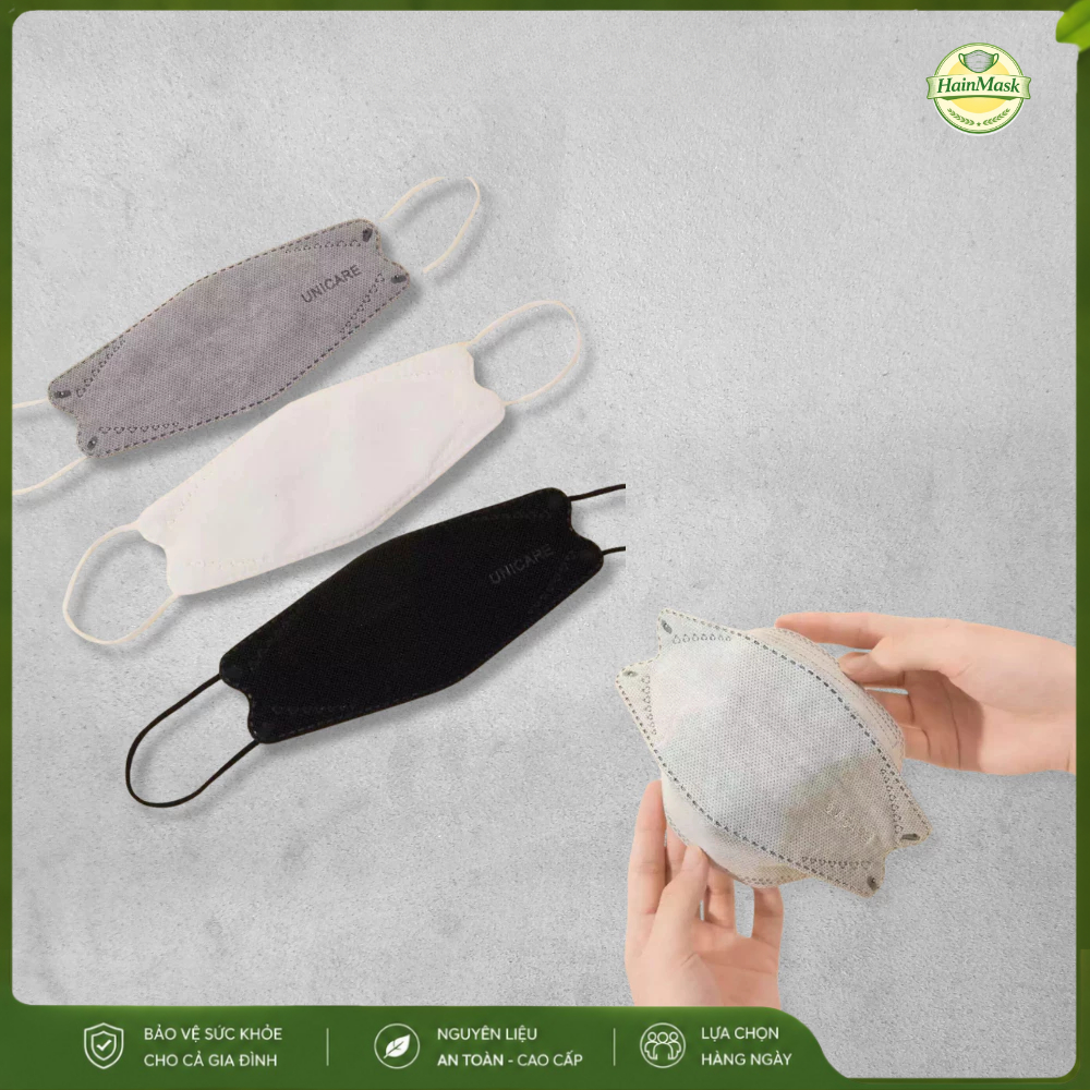 [Free Ship] Khẩu Trang KF94 UNI MASK 4 Lớp Dày Dặn, 4D Hàn Quốc Lọc Bụi Mịn, Hàng Chính Hãng