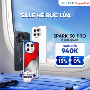 Điện thoại TECNO SPARK 30 Pro (8+8)GB/256GB - Amoled 120Hz | Loa kép 300% | NFC | 108MP | Thiết Kế Transform
