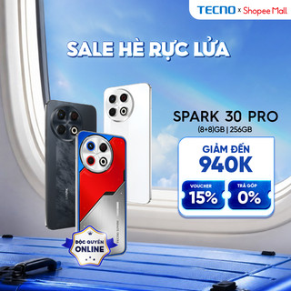 Điện thoại TECNO SPARK 30 Pro (8+8)GB/256GB - Amoled 120Hz | Loa kép 300% | NFC | 108MP | Thiết Kế Transform