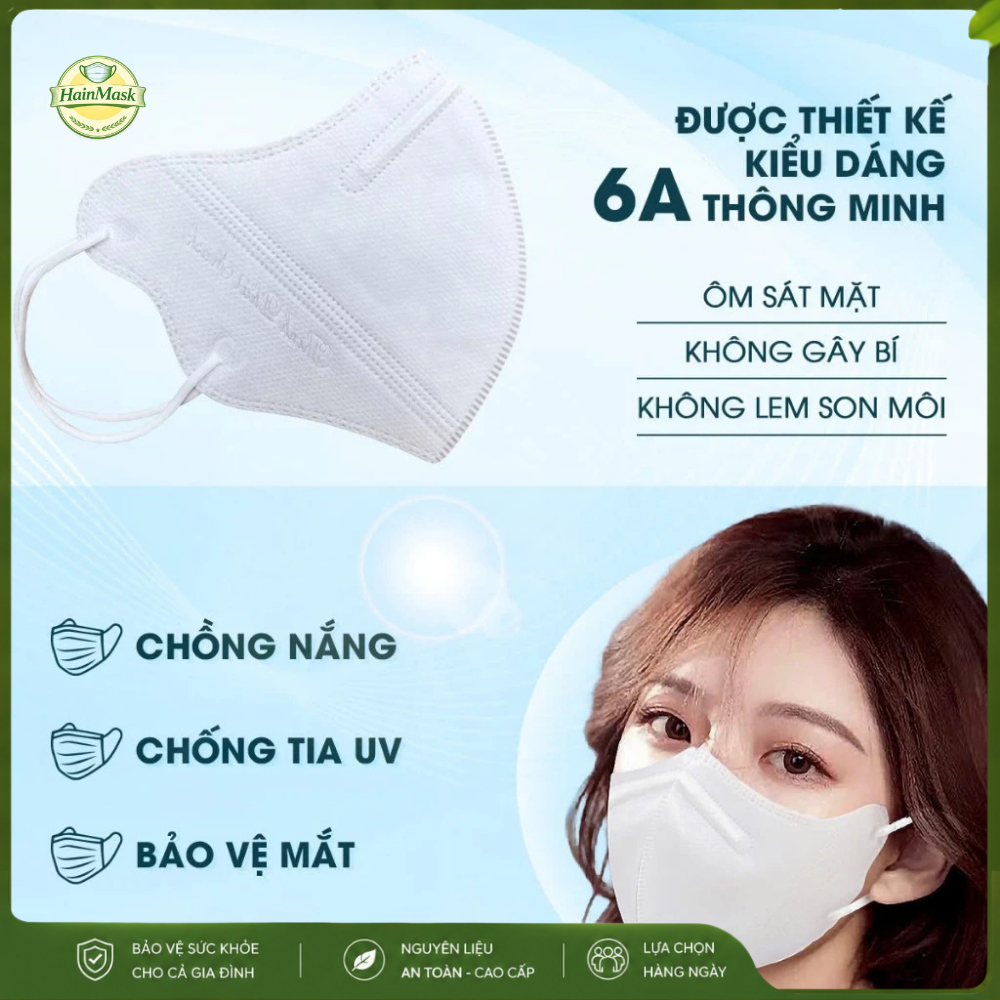 Set 100 Cái  Khẩu Trang 6A THỊNH PHÁT 4 Lớp Hàng Cao Cấp Kín Khuôn Mặt, Kháng Bụi Mịn Chống Tia UV