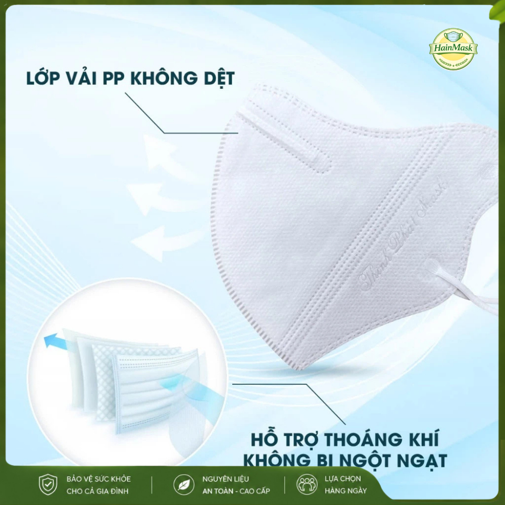 Set 100 Cái  Khẩu Trang 6A THỊNH PHÁT 4 Lớp Hàng Cao Cấp Kín Khuôn Mặt, Kháng Bụi Mịn Chống Tia UV