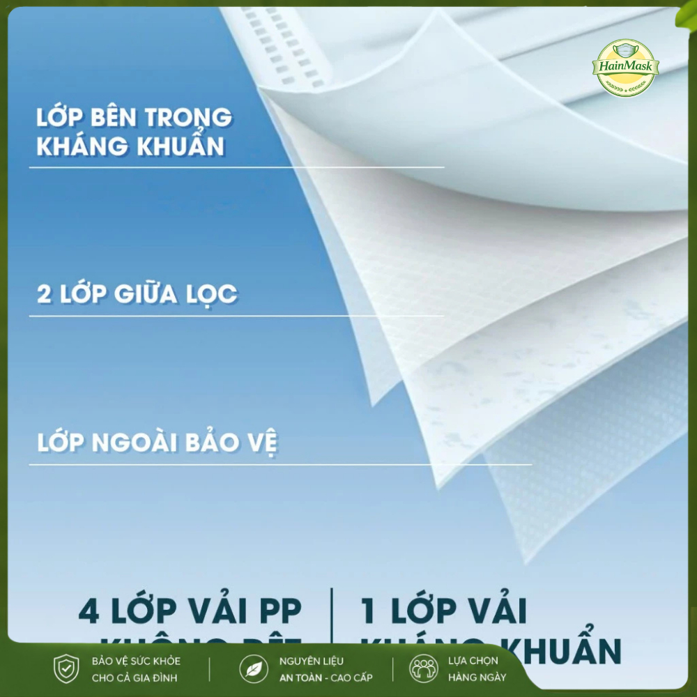 Set 100 Cái  Khẩu Trang 6A THỊNH PHÁT 4 Lớp Hàng Cao Cấp Kín Khuôn Mặt, Kháng Bụi Mịn Chống Tia UV
